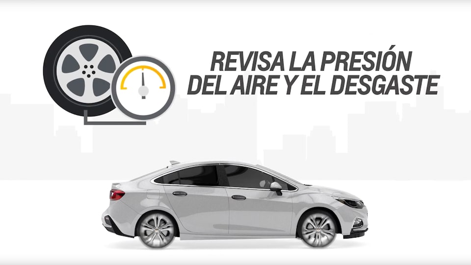 Chevrolet Posventa - Revisa la presión del aire y el desgaste