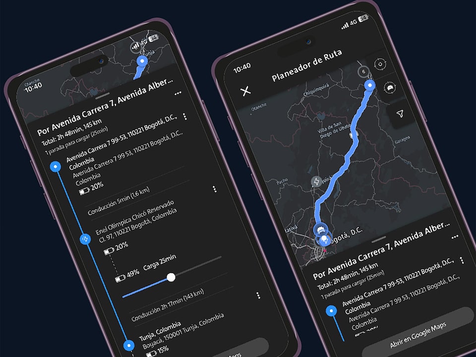 Planificador de Rutas y consumo de batería