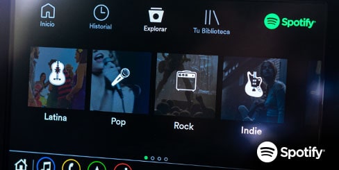 El nuevo vehículo eléctrico Bolt EUV cuenta con Spotify integrado