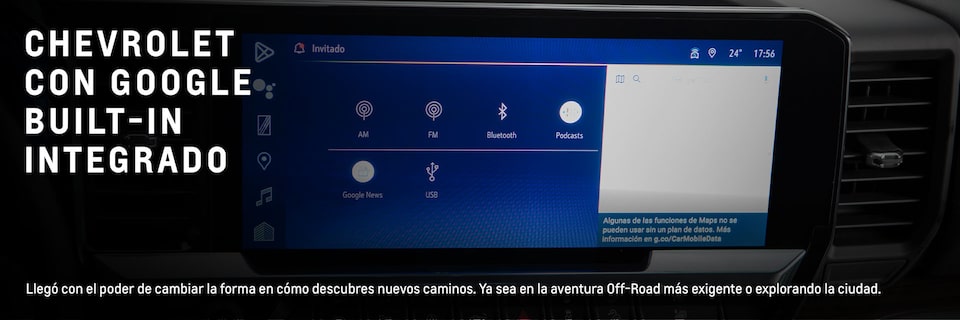 Con Google Built-In conducir tu Chevrolet es una experiencia integrada y personalizada