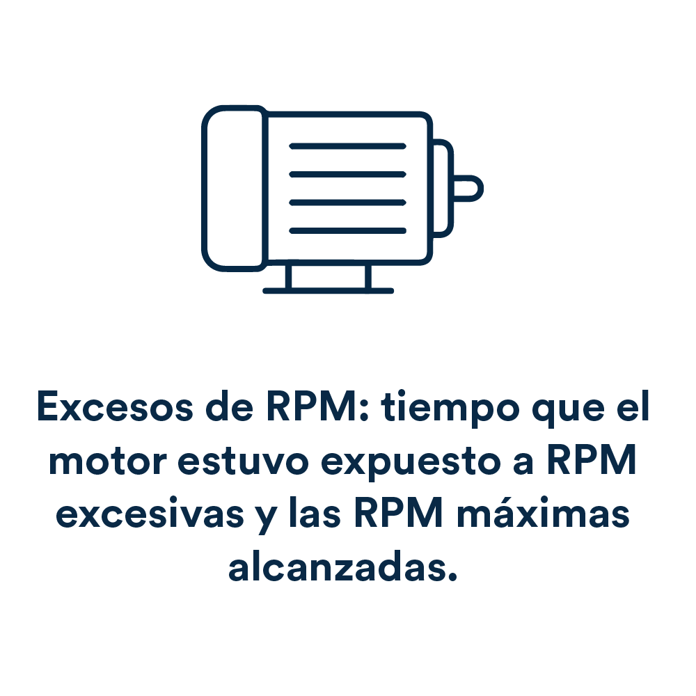 Reporte de excesos de RPM del servicio Chevrolet OnStar para empresas