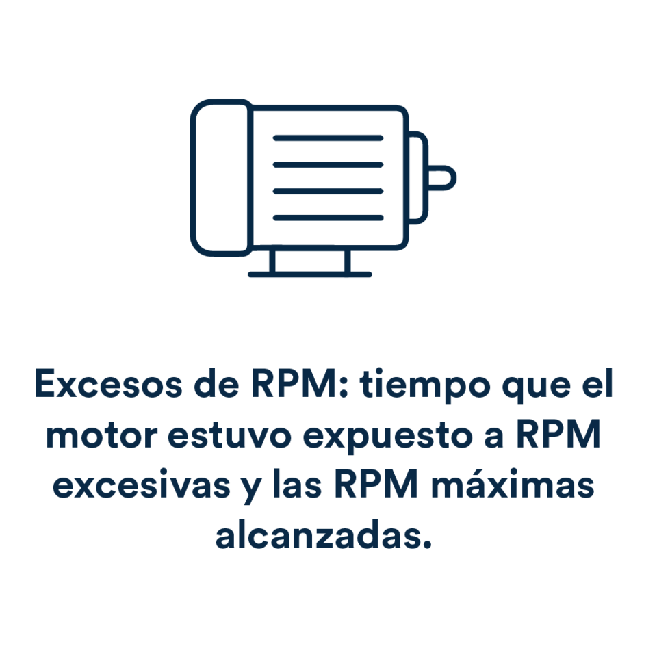 Reporte de excesos de RPM del servicio Chevrolet OnStar para empresas