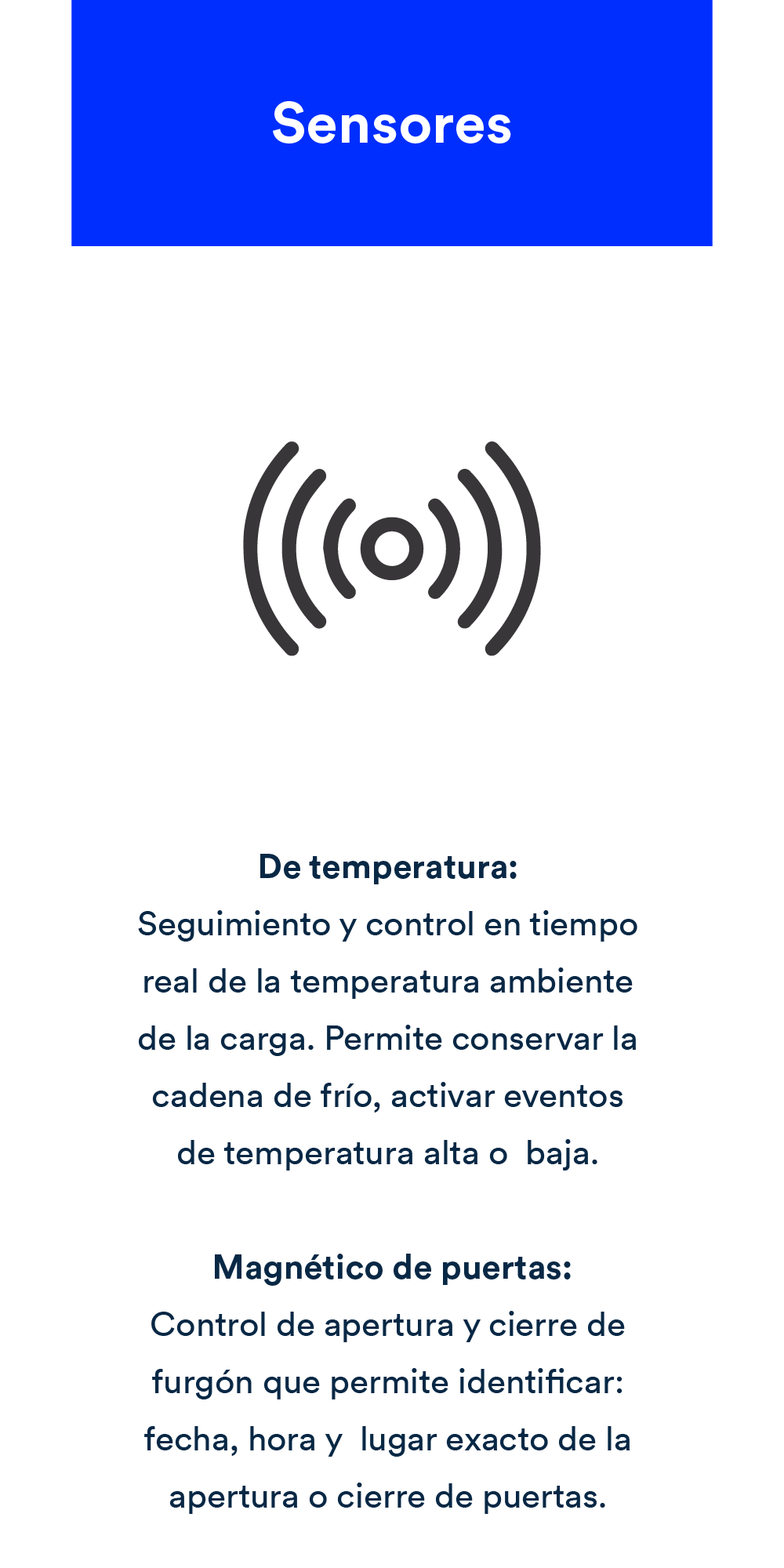 Sensor de temperatura de carga, accesorio del servicio Chevrolet OnStar para empresas