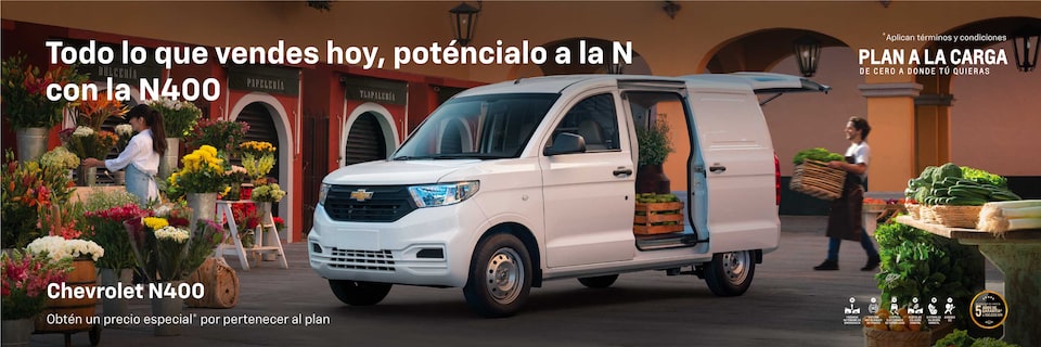 Todo lo que vendes hoy, poténcialo a la N con la VAN Chevrolet N400 Cargo